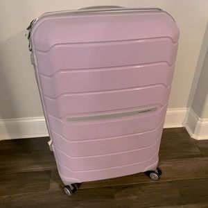 Purple Samsonite Large 28 inch checked luggage